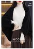Women's 2023 Wool Batwing Scarf Sweater Cardigan - Loose Knit Autumn/Winter Shawl Style