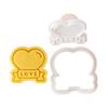 Valentine's Day Cookie Cutters Cartoon Pressable Biscuit Mold Holiday Biscuit Fondant Cookie Stamps Party Supplies
