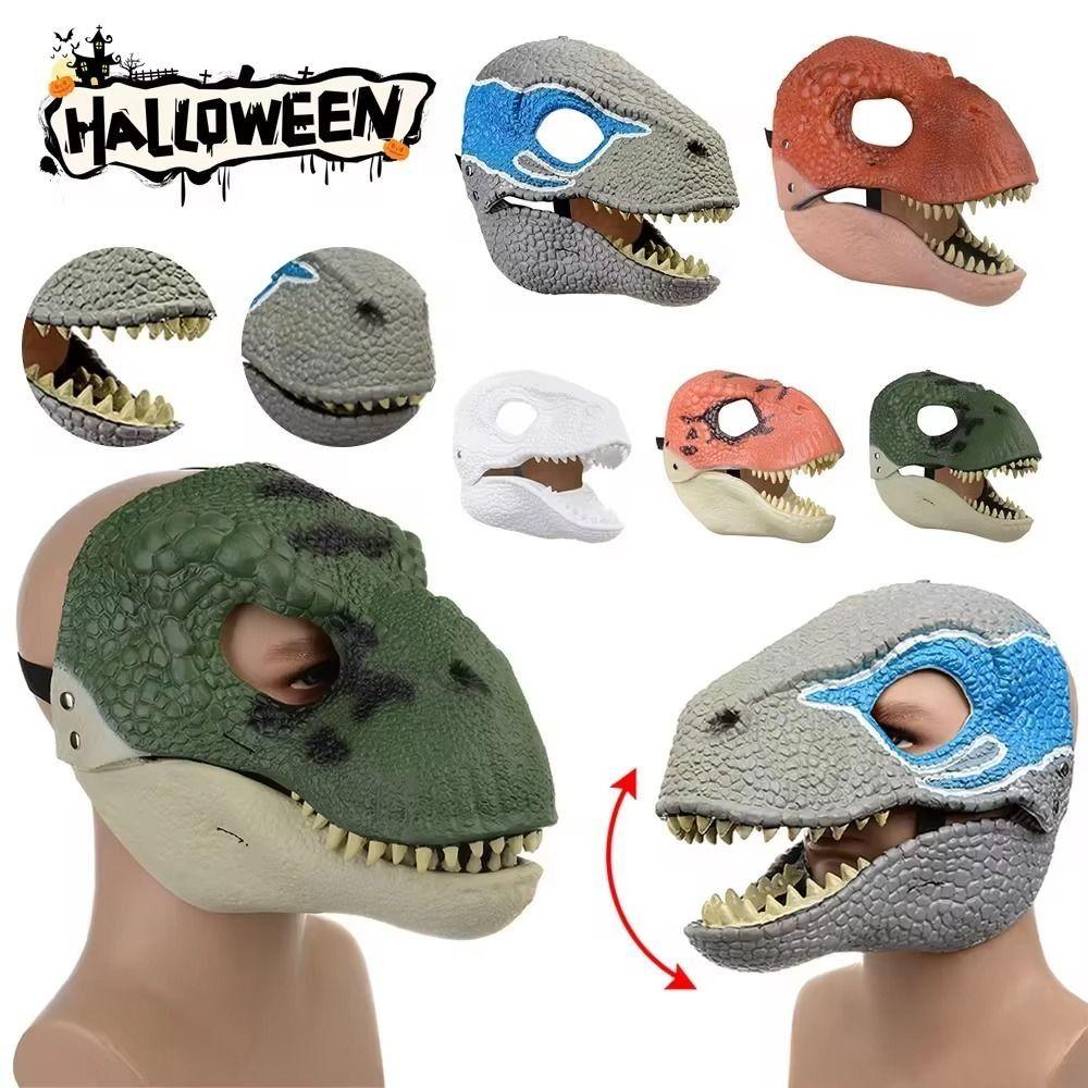 Cosplay Rekvizity Halloweenská Maska Dinosaurus Pohyblivá Čelist Dračí Pokrývka Hlavy Dinosauří Pokrývka Hlavy na Párty