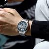 Lässige Date Quarz Herrenuhren Luxus Herrenuhr Mode Chronograph Sport Herren Armbanduhr Relogio Masculino