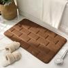Tile Pattern Embossing Bathroom Mat Bath Non-slip Carpets In Wash Basin Bathtub Side Floor Rug Shower Room Doormat Memory Foam 3D Pad
