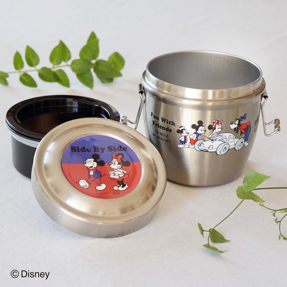 Skater Insulated Stainless Steel Lunch Disney Mickey Mouse Box, 550ml, Design, STLBD6-A