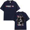 CAPCOM Game Resident Evil Graphic T Shirt Unisex Women Vintage Fashion Short Sleeve Tshirt Casual 100 Cotton Summer Streetwear