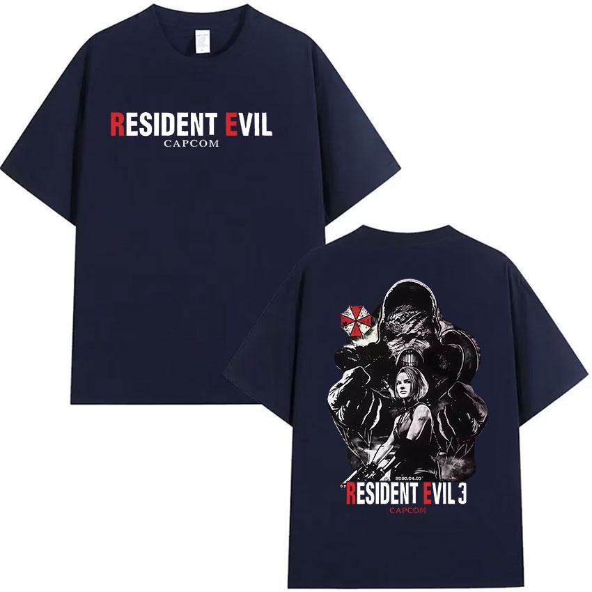 CAPCOM Game Resident Evil Graphic T Shirt Unisex Women Vintage Fashion Short Sleeve Tshirt Casual 100 Cotton Summer Streetwear