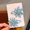 Shiny Children's Princess Snowflake Hair Clip - Versatile Duckbill Side Clip