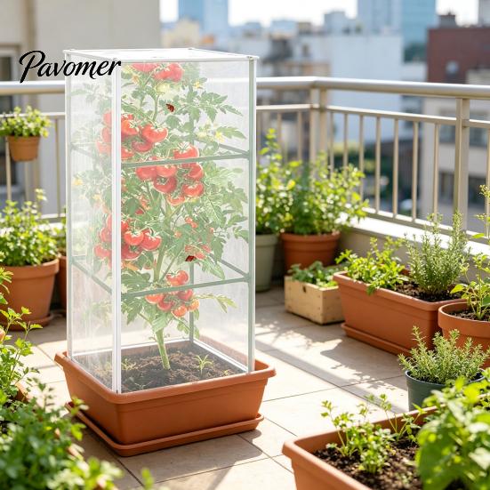 Greenhouse Netting for Raised Beds Garden Tomato Plant Cover Square Cage, Bird with Mesh Net Organic Farming Zipper, Insect Barrier, Covers Gardening
