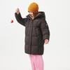 Tamboer Unisex Kinder Lange Kapuzen-Daunenjacke