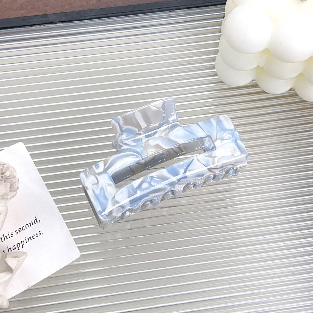 

Средняя элегантная заколка для волос из ацетата - модная заколка в виде акулы для затылка