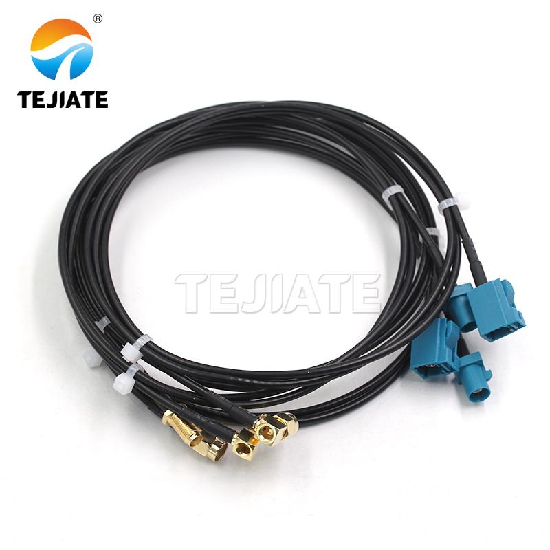 Fakra-z Female to Female Jack Single Pin LVDS Crimp RG174 Coaxial RF Cables for Car GPS Camera WIFI Antenna