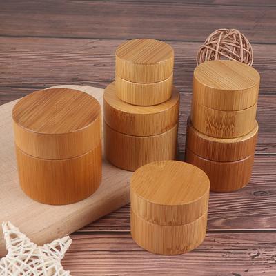 Bamboo Bottle Cream Nail Art Mask Krémová prázdná kosmetická krabička na skladování