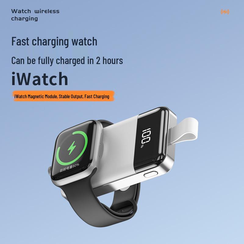 2000mAh Wireless Charger for Apple Watch Series 1-9: Portable Power Bank