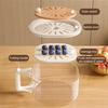 Yousheng Drain Basket with Detachable Design Transparent Visible Stackable Multifunctional Drain Box Hollow Net Tray