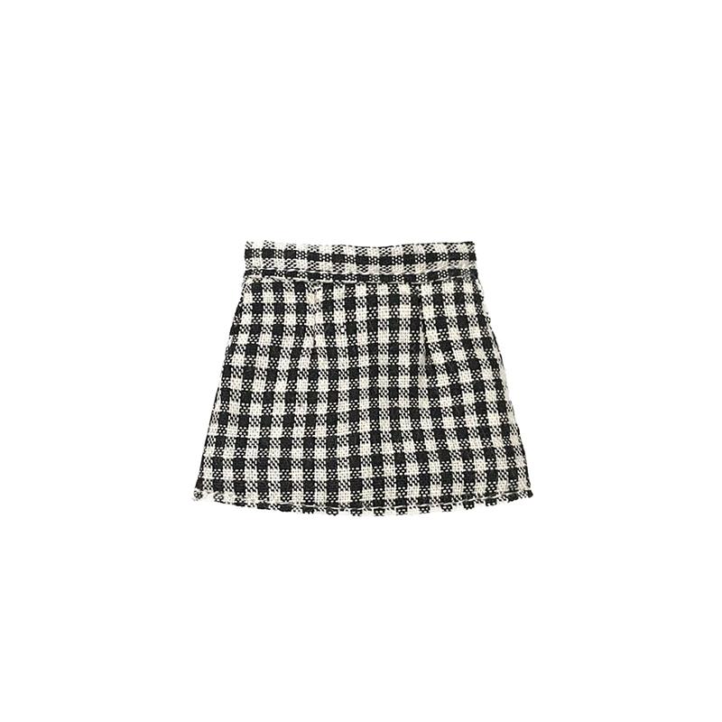 

DLBell Модная одежда Blythe Топ с бантом без плеч и мини-юбка в клетку для кукол Blythe OB24 Licca Pullip 1/6 only Doll Clothes