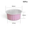 10/20/50 Pcs Round Baking Cups Tin Paper Foil Wih Lids Reusable Cupcake Cups Desserts Flans Mini Cake Pans Bread Mould Custard