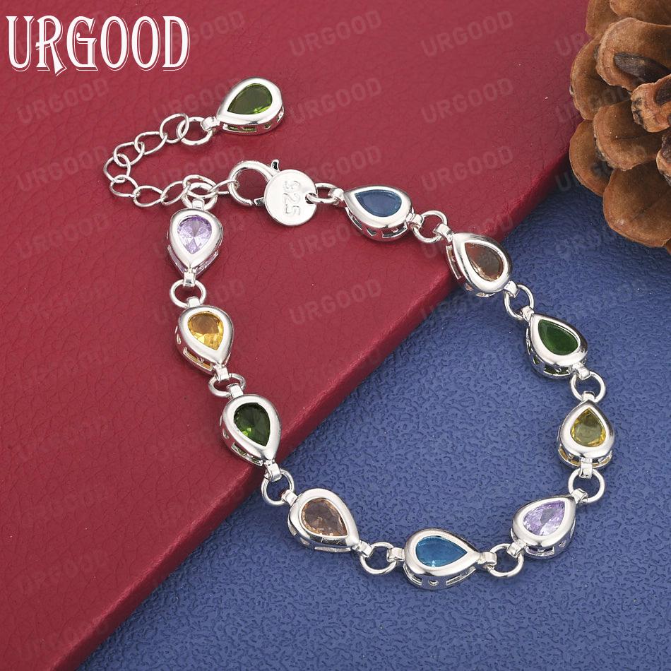 925 Sterling Silber AAA Zirkon Armband Mode Hochzeit Schmuck