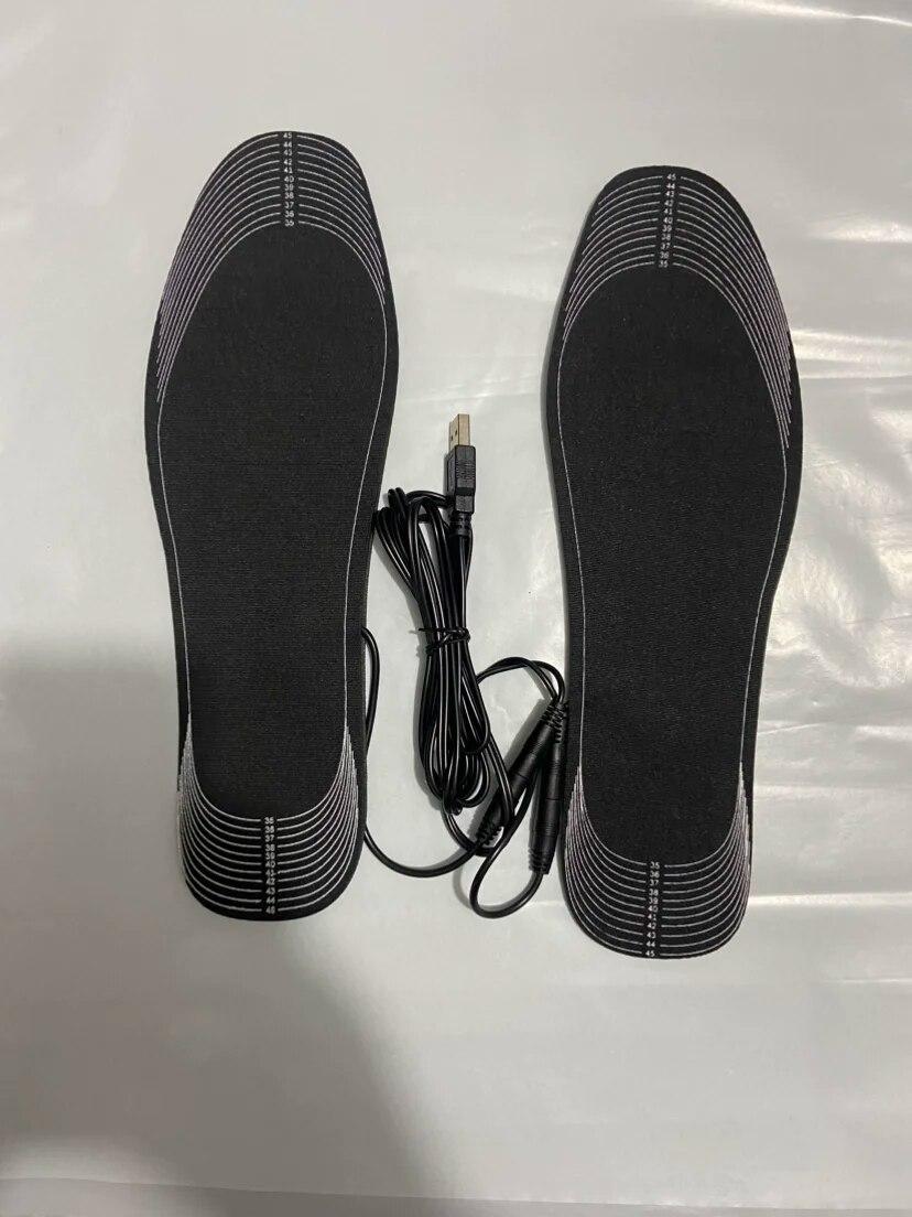 Греющие стельки для обуви Электрическая греющая стелька Вырезаемые электрические греющие стельки Моющиеся греющие стельки Грелки для ног 35-46