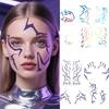 Halloween Anime Kpop Demon Hunter Group Tattoo Stickers Saja Boys Rumi Demon Boy Group Stickers for Parties Cosplay Performance