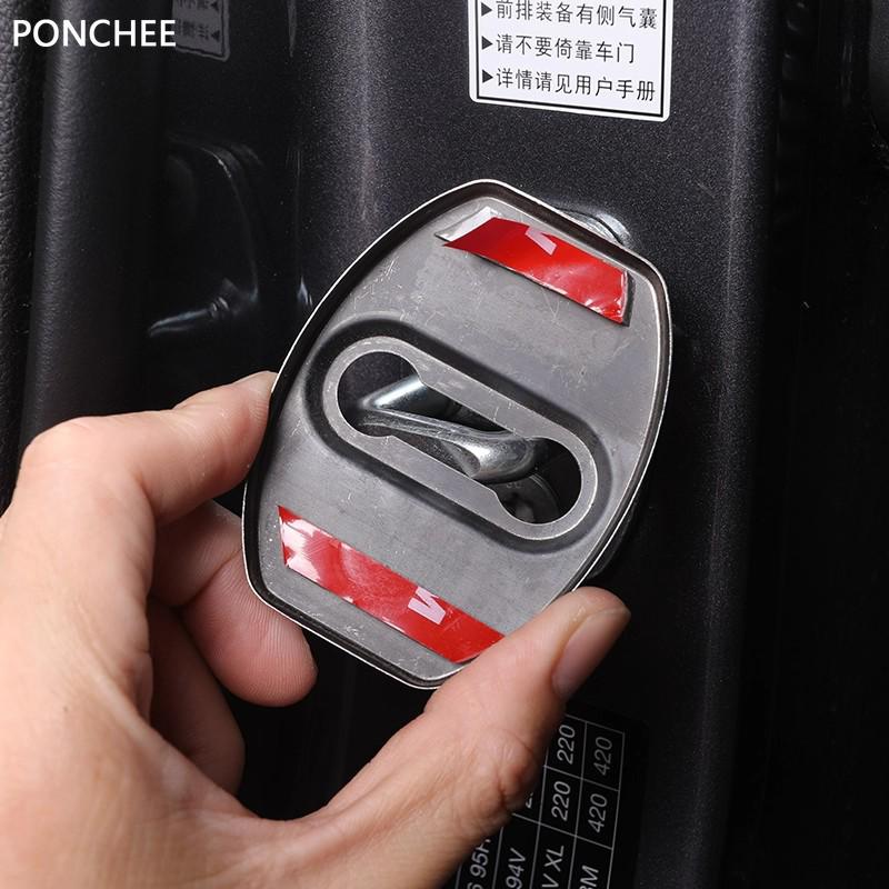 For JETOUR T2 Shanhai T2 2024-2026 Door Lock Cover Stainless Steel Car Door Protective Anti-rust Cover Automobile Supplies