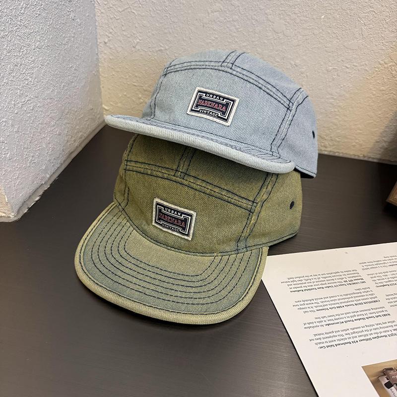 A Niche Retro Cowboy Flat Brimmed Baseball Cap That Is Versatile For Both Men And Women In Vintage And Street Hip-Hop Styles