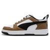 Rebound V6 Low Sneakers Unisex Sneakers White Brown Black 392328-07