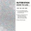 Silver Glitter Stick, Christmas Party& Rave Makeup, Long-Lasting, Easy To Remove, Perfect for Face& Hair& Body-16g