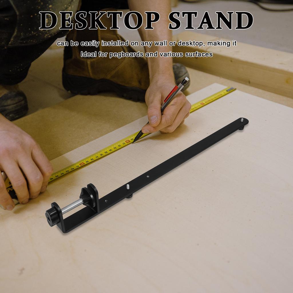 2Pcs Adjustable Desktop Stand for Pegboards Height Adjustable Sturdy Tool-Free Setup for Home Office Workshop Organization Shelf