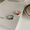 Romantic Red Black Heart-shaped Fashion Accessories Couple Ring Finger Ring Party Jewelry Rings