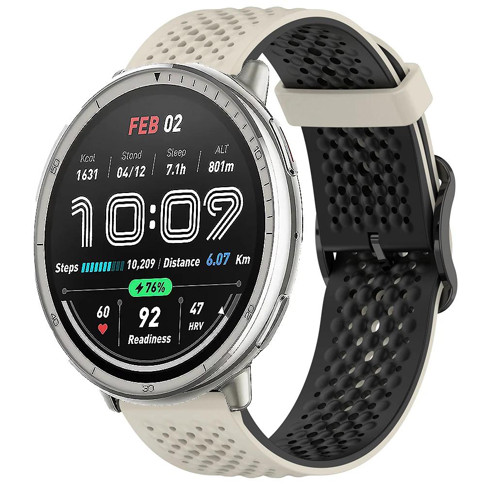 20m Silikonarmband für Amazfit Active 2 Armband Sport Austauschbares Armband für Amazfit GTS 4 mini 3 2 2e/Bip 3/3 Pro/Bip U Pro Band