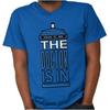 Police Public Call Box The Doctor Is In Show Womens or Mens Crewneck T Shirt Tee