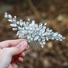 Europe and America Cross Border Protein Rhinestones Handmade Hair Comb Bridal Wedding Headdress Accessories