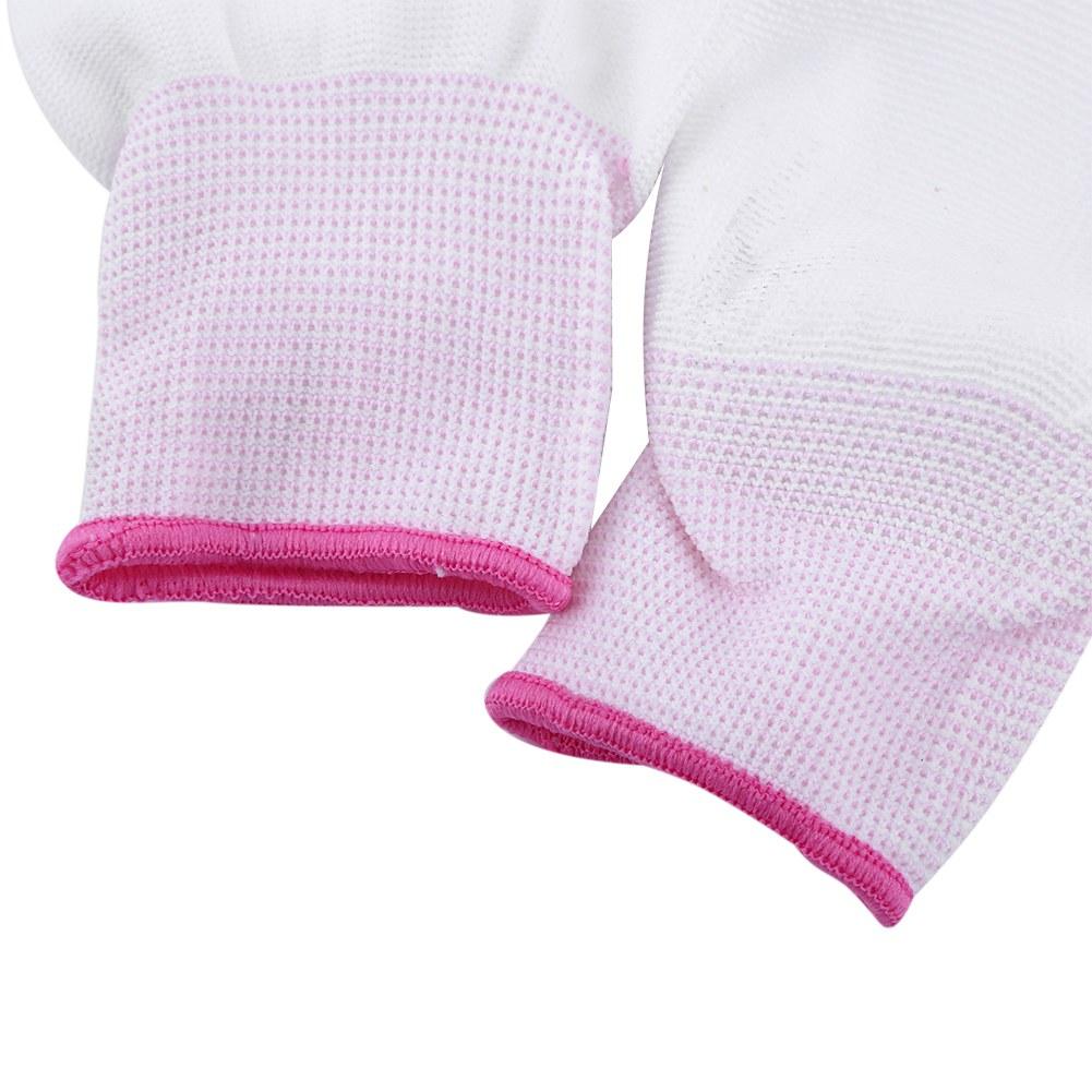 Anti Static Antiskid Glove PU Coated Palm Finger Part for PC Computer Phone (S)