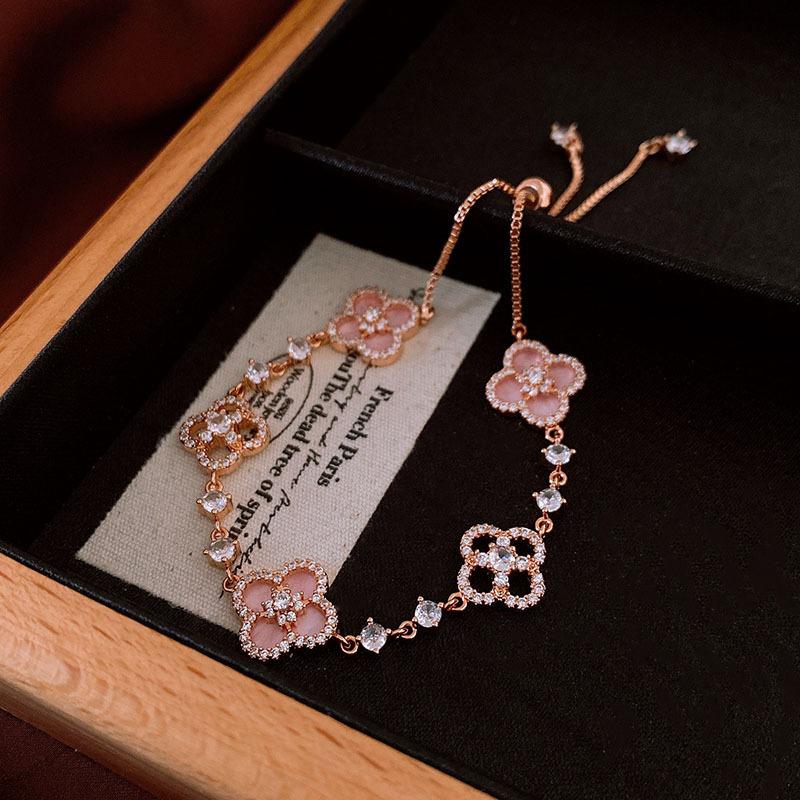 

Браслет с цирконом, браслет в стиле ретро, легкая роскошь, нишевые ювелирные изделия высокого класса