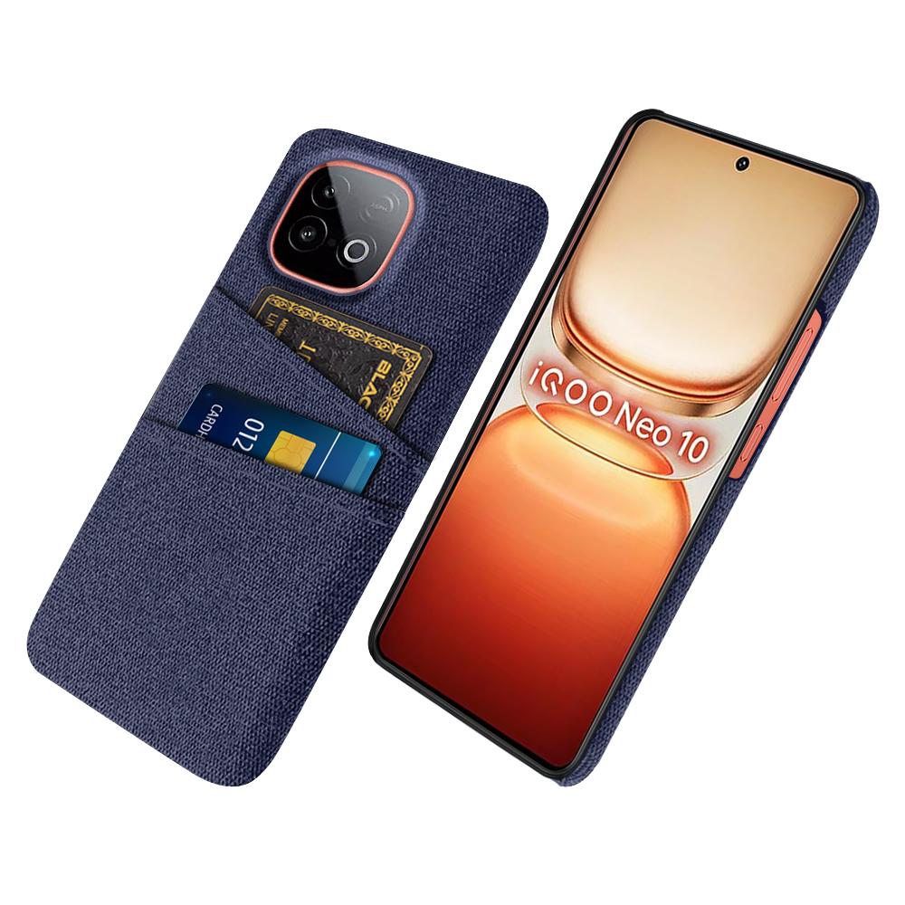 For Vivo iQOO Neo10 5G Case Cloth+Hard PC Phone Cover with Dual Card Slots