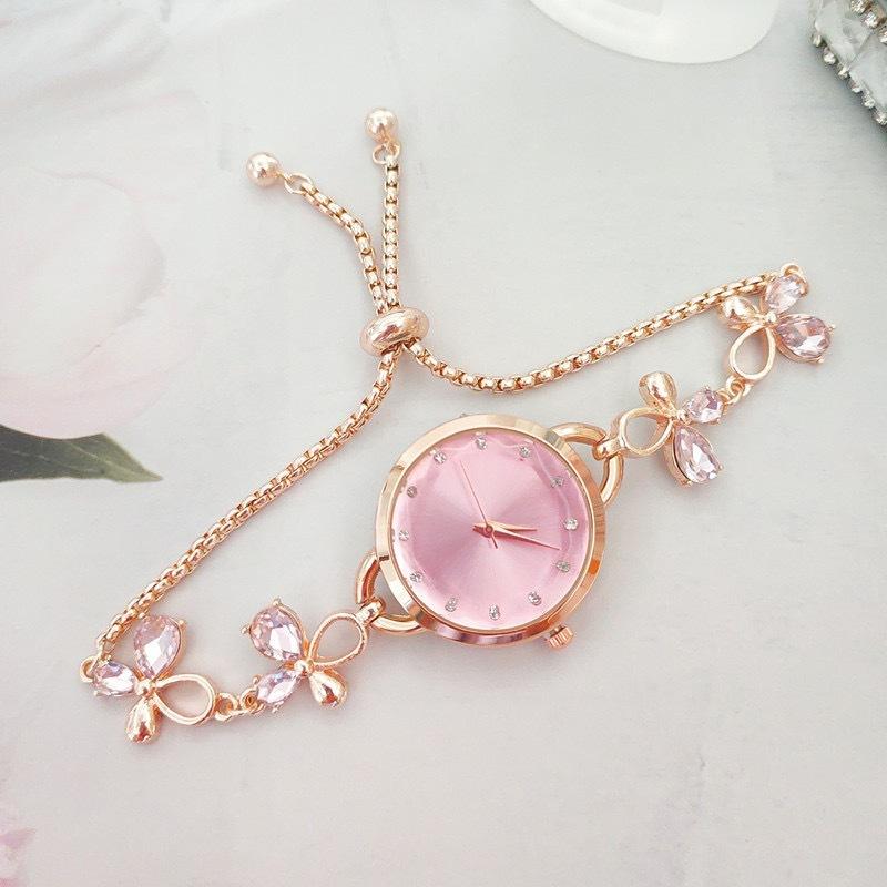 

Fashion Bracelet Watch Women s High Sense Butterfly Sea Sapphire Blue Quartz Watch Wholesale Foreign Trade New Exquisite Watch рожевий