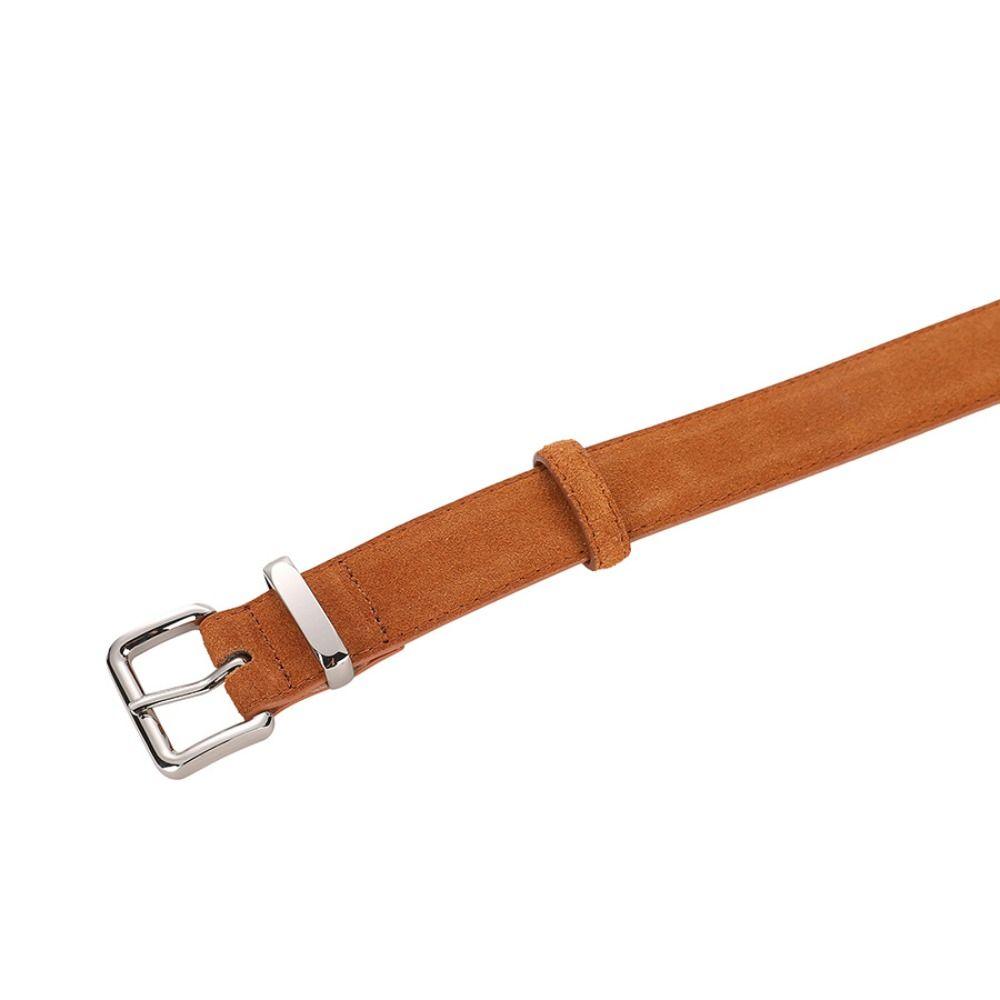 Casual Suede Leather Belt Trendy Trouser Dress Belts Fashion Pin Buckle Waistband  Gifts