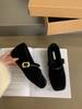2025 Autumn and Winter New Round Head with Shallow Mouth Inner Slope Heel Mao Mao Warm Women's Single Shoes