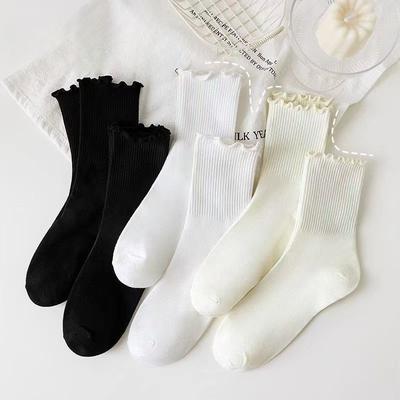 Female Summer Fungus Lace Miscellaneous College Wind Tube Pile Socks
