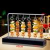 Western Style Barbecue Skewers Italian Dish Skewers and Plates Stainless Steel Skewer Rack Plate Creative Restaurant Skewers