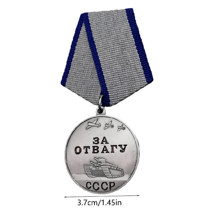 Spilla Distintivo in Lega del Coraggio Sovietico con Design Realistico Perfetta per Appassionati di Storia dell'URSS e Fan di Memorabilia