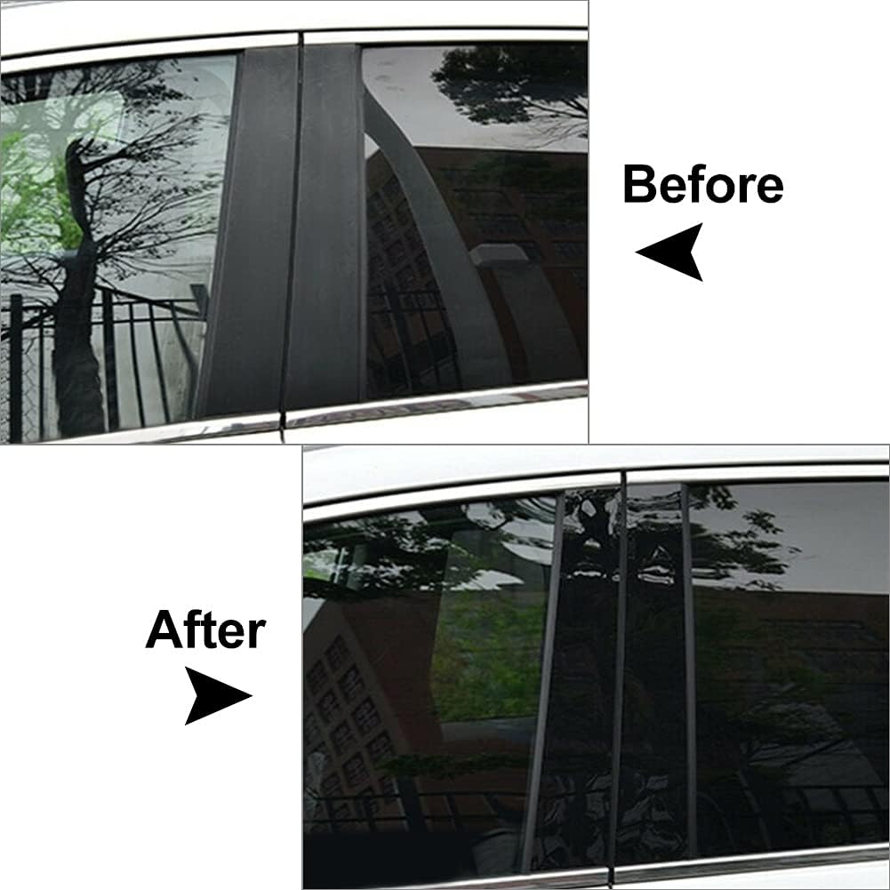 Three T Car Auto Side Door Window Pillar Posts Cover Trim For Chevrolet Malibu 2016 2017 2018