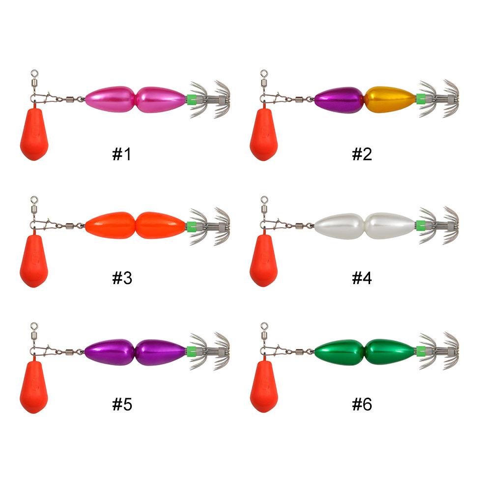 90mm Octopus Bait with Double Umbrella Hook Webfoot Octopus Lure Cuttlefish Fishing Sea Lure Fishing Lure Tackle Accessories