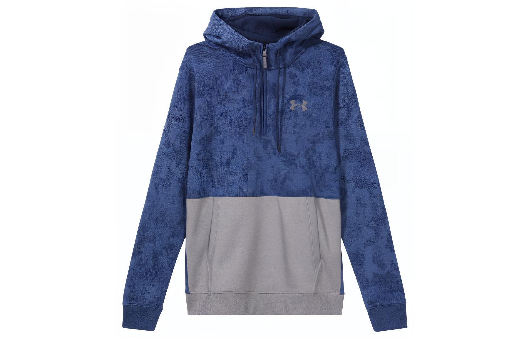 Under Armour Sweatshirts Men s Blue Hooded Moderate Regular 1299135-409 L