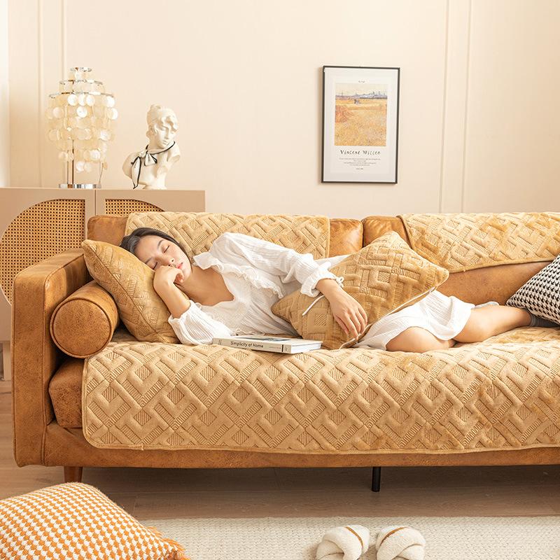 

Молочно-белая диванная подушка, простой чехол для дивана в стиле ретро, ​​чехол для дивана Four Seasons, чехол для полотенца 70*70