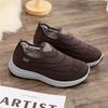 Men Fleece Lined Shoes Winter Snow Boots Cotton-padded Slip On Casual Warm Walking Fur Lined Sneakers House Shoes for Male Work Shoes