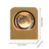 Personalized Customized Luminous Crystal Ball DIY Wooden House Ornaments Desktop Charging Model Super Long Battery Life Night Light Creative Crafts