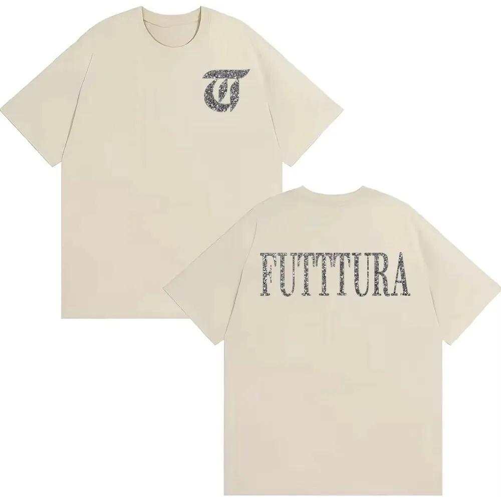 Singer Tini Stoessel Futtura Album Logo Tshirt Unisexs Women Clothing Harajuku Aesthetic Tshirts Casual High Quality Cozy T Shirt