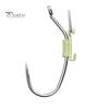 10/20/30Pcs Luminous Live Shrimp Fixing Hook Heavy Duty Metal Barbed Fishhook Freshwater Saltwater Catfish Bass Fishing Hook Fishing Accessories