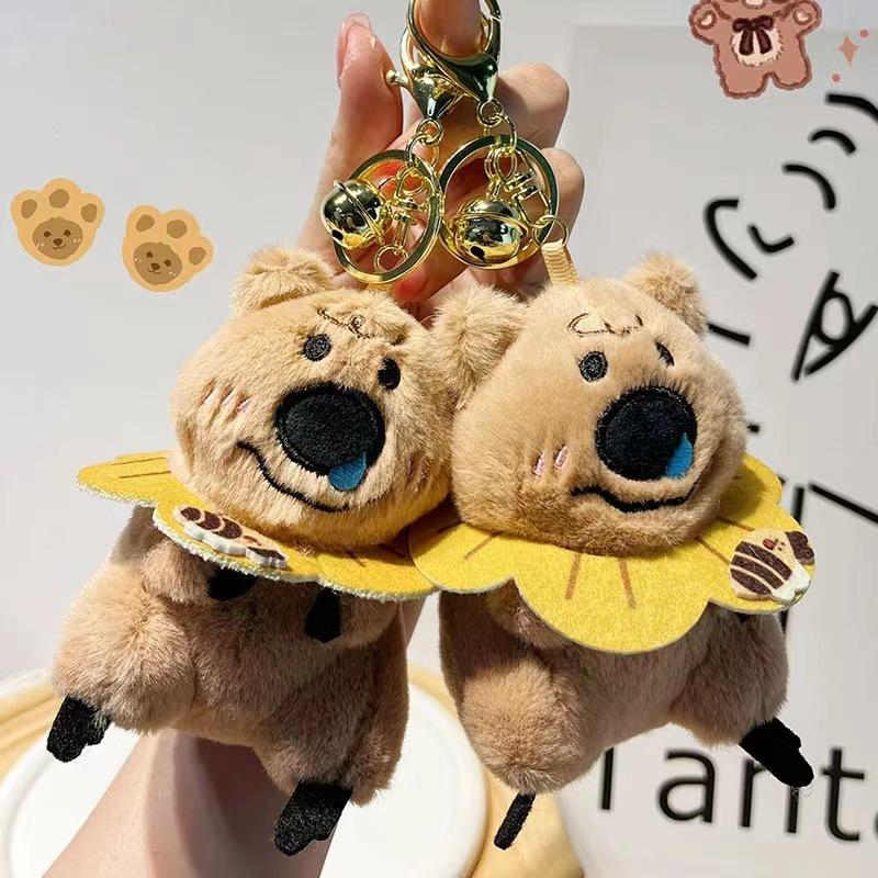 

Розовый плюшевый брелок-подвеска в виде кролика с сердечком 10 cm