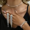 Bridal Accessories Set Fashion Necklace Earrings Bracelet Ladies Three-Piece Elegant Evening Dress Accessories Wedding Accessories