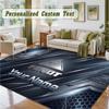 Crystal Velvet Square Rug Custom NameFendt Pattern Non Slip Home Floor Decor Rug
